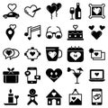 Love and Romance Pack Isolated Vector icon that can be easily modified or edited Royalty Free Stock Photo