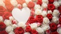 love rose flower background