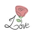 Love rose flower design