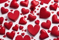 Love\'s Embrace, Abundant Red Hearts Adorn the Table