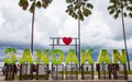 Love Sandakan Sign, Sabah, Borneo, Malaysia Royalty Free Stock Photo