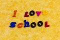 Love school teacher learning fun time back education Royalty Free Stock Photo