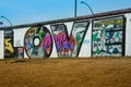 Love Graffiti wall Berlin wall Royalty Free Stock Photo