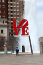 The Love Sculpture, Philadelphia, Pennsylvania Royalty Free Stock Photo