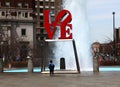 The Love Sculpture in Philadelphia, Pennsylvania Royalty Free Stock Photo