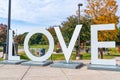 LOVE sculpture at Virginia Welcome Center