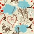 Love seamless pattern