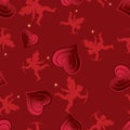 Love seamless pattern. Royalty Free Stock Photo