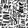 LOVE - seamless pattern