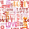 Love seamless pattern,