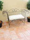 Love seat on a balcony Royalty Free Stock Photo