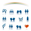 Love and sex icon set