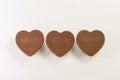 Love shape chocolate Royalty Free Stock Photo