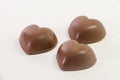 Love shape chocolate Royalty Free Stock Photo