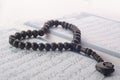 Love shape Tasbih (beads) on Holy Quran