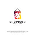 Love Shop Logo Template Design Vector Royalty Free Stock Photo
