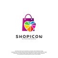 Love Shop Logo Template Design Vector Royalty Free Stock Photo