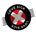 Love Sick rubber stamp