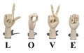 Love in Sign Language Royalty Free Stock Photo