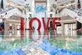 Love sign letters installation in las vegass nevada Royalty Free Stock Photo