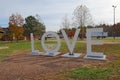 LOVE sign near Covington, Virginia