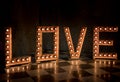 Love signage lighting