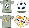 Love Sport Shirt with Short Sleeves - Vector