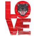 Love Staffordshire Bull Terrier