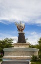 Love Statue Park Taman Patung Kasih, a city park in Kupang City, East Nusa Tenggara. Royalty Free Stock Photo