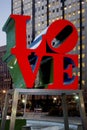 LOVE statue, Philadelphia, Pennsylvania Royalty Free Stock Photo