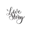 Love story - caligraphy inscription for album
