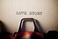 Love story concept