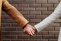 Love support couple teamwork strong relationship Royalty Free Stock Photo