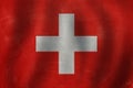 Love Switzerland. Swiss flag background Royalty Free Stock Photo