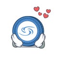 In love Syscoin mascot cartoon style