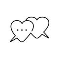 love talk icon design.