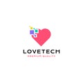 Love Tech fulcolor logo design