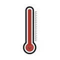 Love thermometer for Valentines Day symbol vector illustration Royalty Free Stock Photo