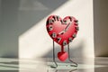 Love and time, heart shaped of clock decor at home