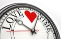 Love time concept clock