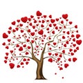 Love tree with heart leaves Royalty Free Stock Photo