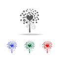 love tree with hearts icon. Elements of Valentine's Day in multi colored icons. Premium quality graphic design icon. Simple icon Royalty Free Stock Photo