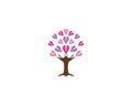 Love tree icon vectorillustration