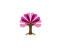 Love tree icon vector illustration Royalty Free Stock Photo