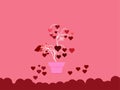 Love Tree Vector Illustration