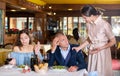 Love triangle - wife caught husband with mistress in restaurant