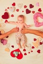 Love and trust. Becoming a family. Childhood happiness.Valentines day. Love. Portrait of happy little child. Small girl Royalty Free Stock Photo