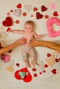 Love and trust. Becoming a family. Childhood happiness.Valentines day. Love. Portrait of happy little child. Small girl Royalty Free Stock Photo