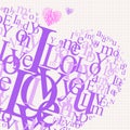 Love Typographic Background