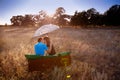 Love under the rain Royalty Free Stock Photo